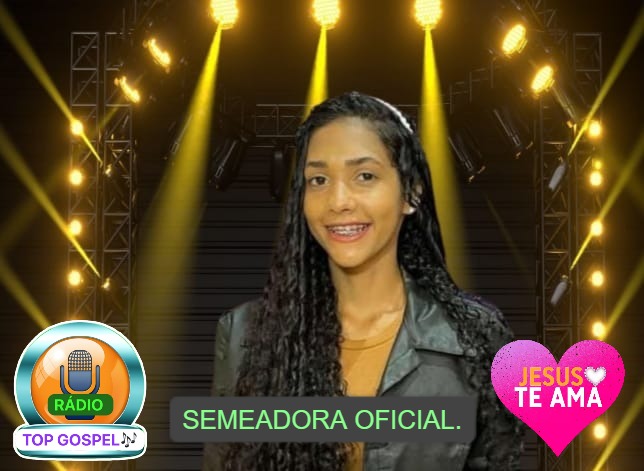 Cantora Amylee Nascimento@ Semeadora Oficial da Rádio Top Gospel.