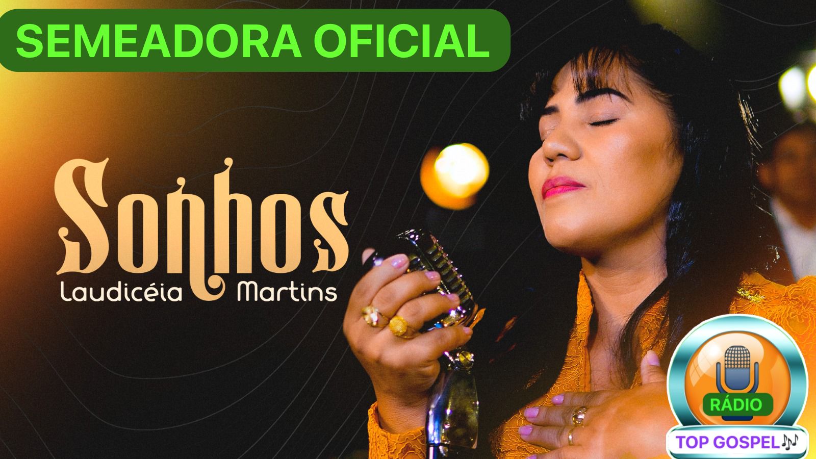 Cantora Laudicéia Martins@Semeadora Oficial. Rádio Top Gospel.